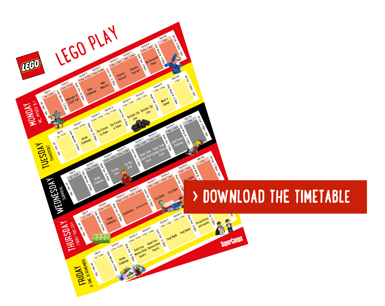 LEGO Timetable download